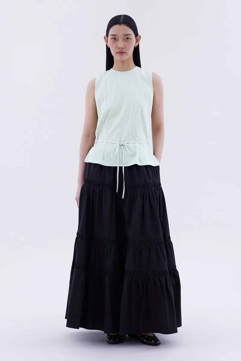 ذا اديتورز ماركت بلوزة ميجان بظهر مكشوف ودرابيه